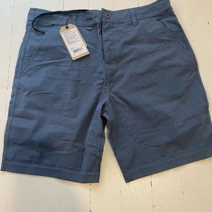 Prana hybridizer shorts blue NWT
